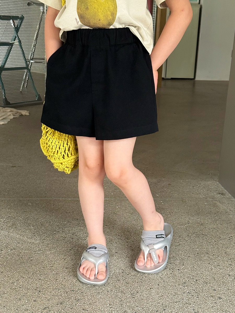 四色純棉休閒短褲