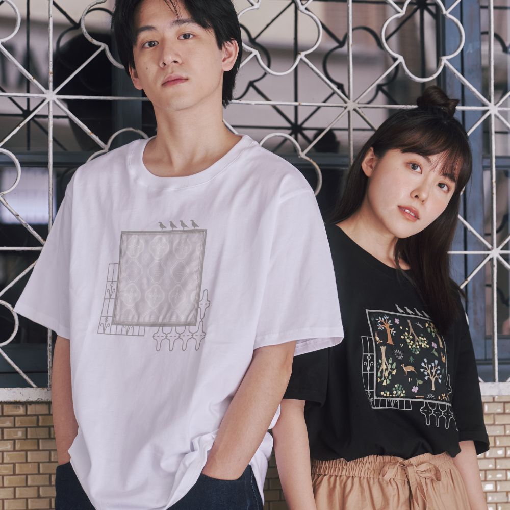 印花樂畫框T玻璃海棠