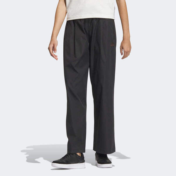 Adidas TECH PREM WV PT JJ3548 女 長褲 運動 休閒 寬鬆 簡約 舒適 拉鍊口袋 黑