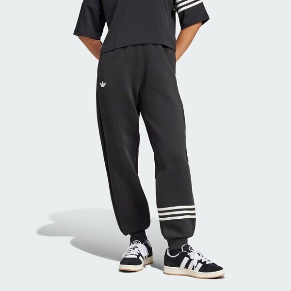 Adidas NEUCL Swtpant IW5605 女 長褲 運動 休閒 棉質 舒適 穿搭 拉鍊口袋 黑白