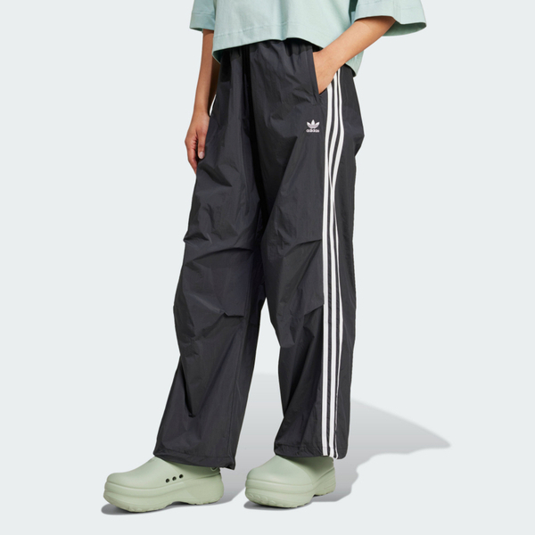 Adidas 3 S Para Pant IY7251 女 長褲 寬褲 運動 休閒 復古 三葉草 寬鬆 黑白