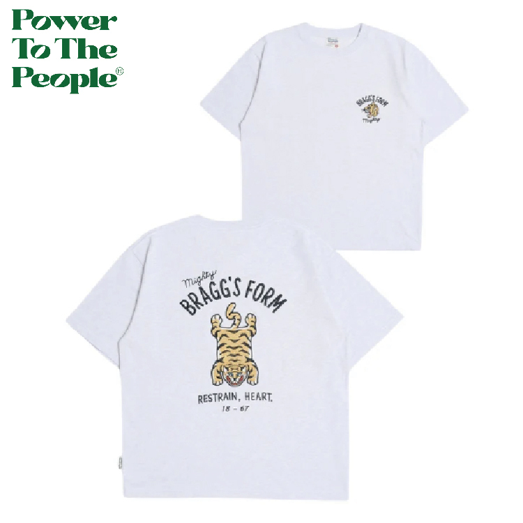 【 Power To The People｜老虎地毯刺繡短TEE - 2色 】