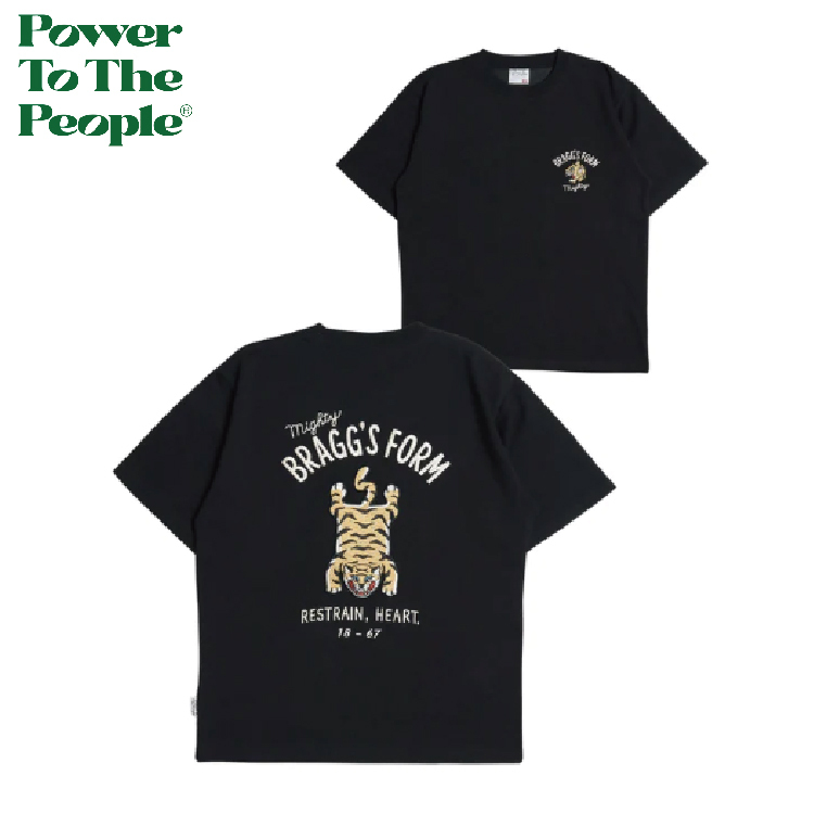 【 Power To The People｜老虎地毯刺繡短TEE - 2色 】