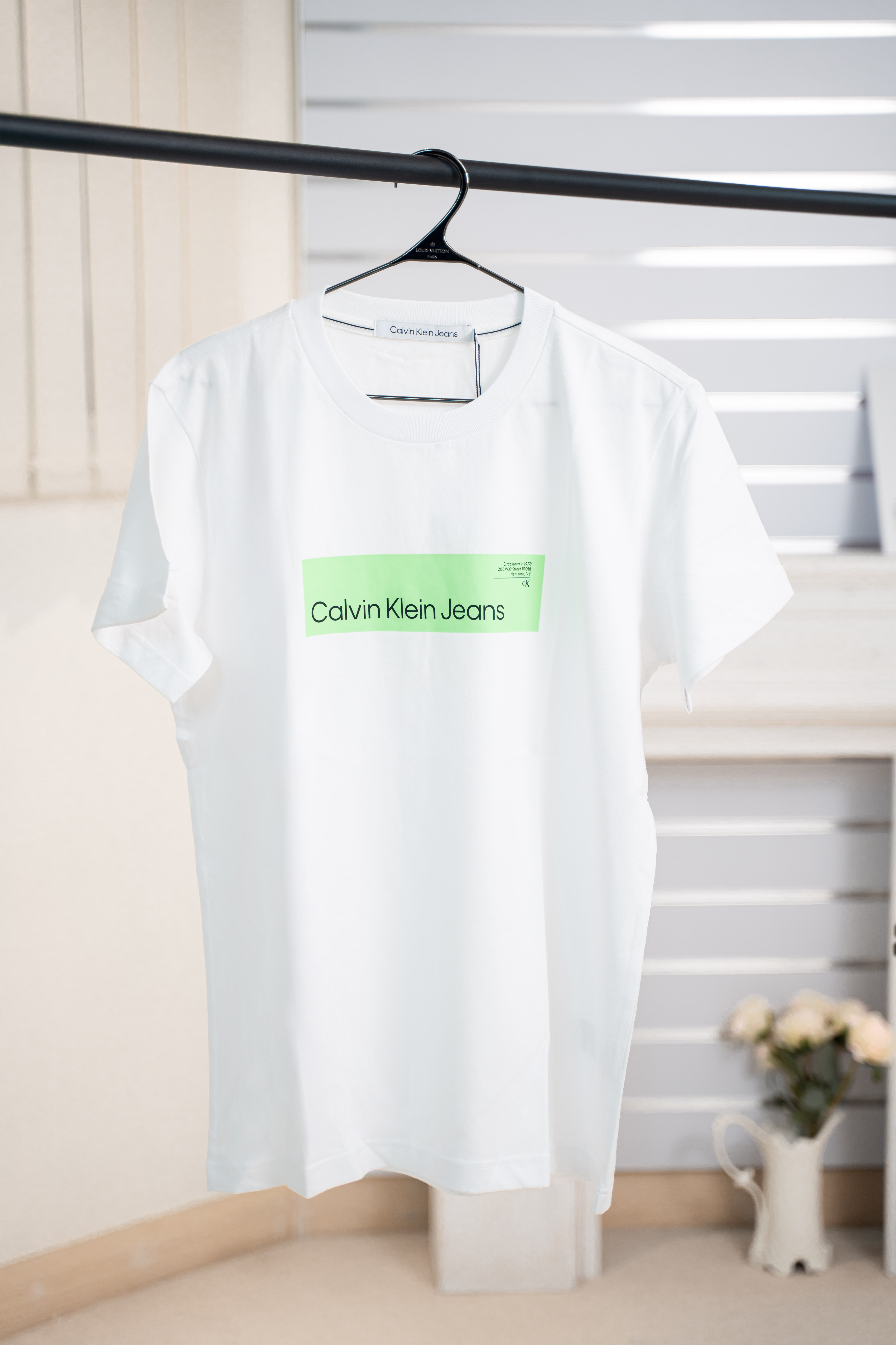 Calvin Klein CK FW23 字母印花圓領短袖T-shirt 男款 黑/白色