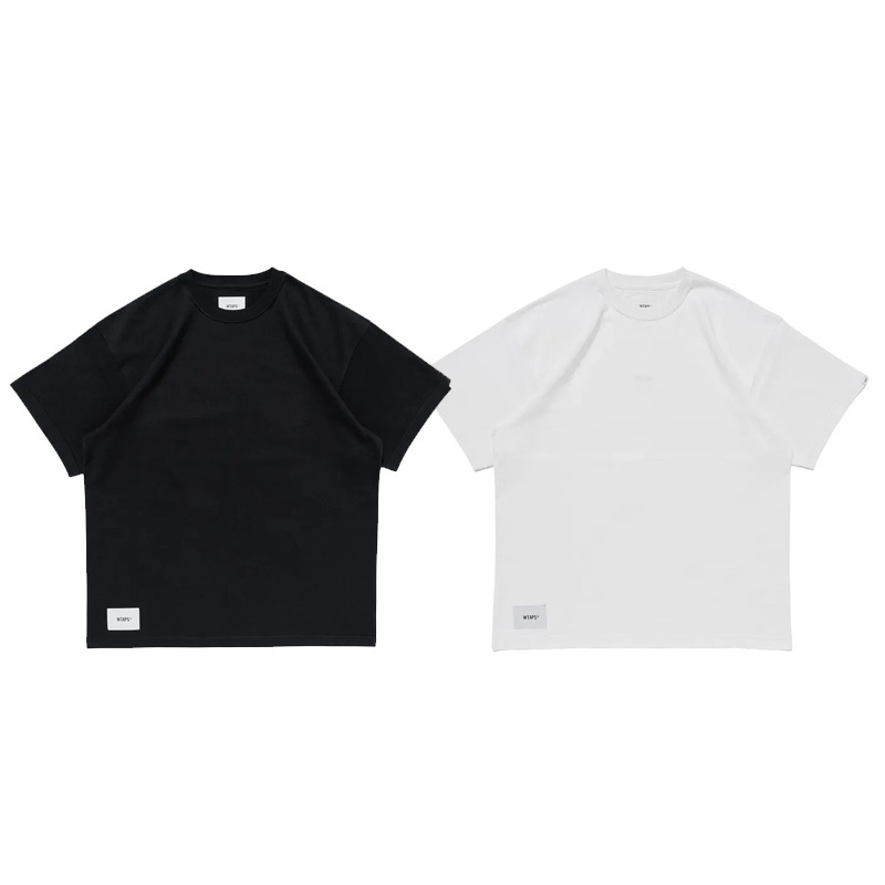Wtaps Sign 01 / Ss / Cotton 黑 / 白 短Tee 251ATDT-CSM35