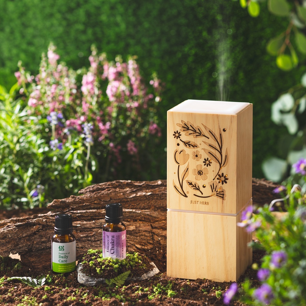 花葉輕舞原木水氧機 附15ml精油 森之淨+氣場