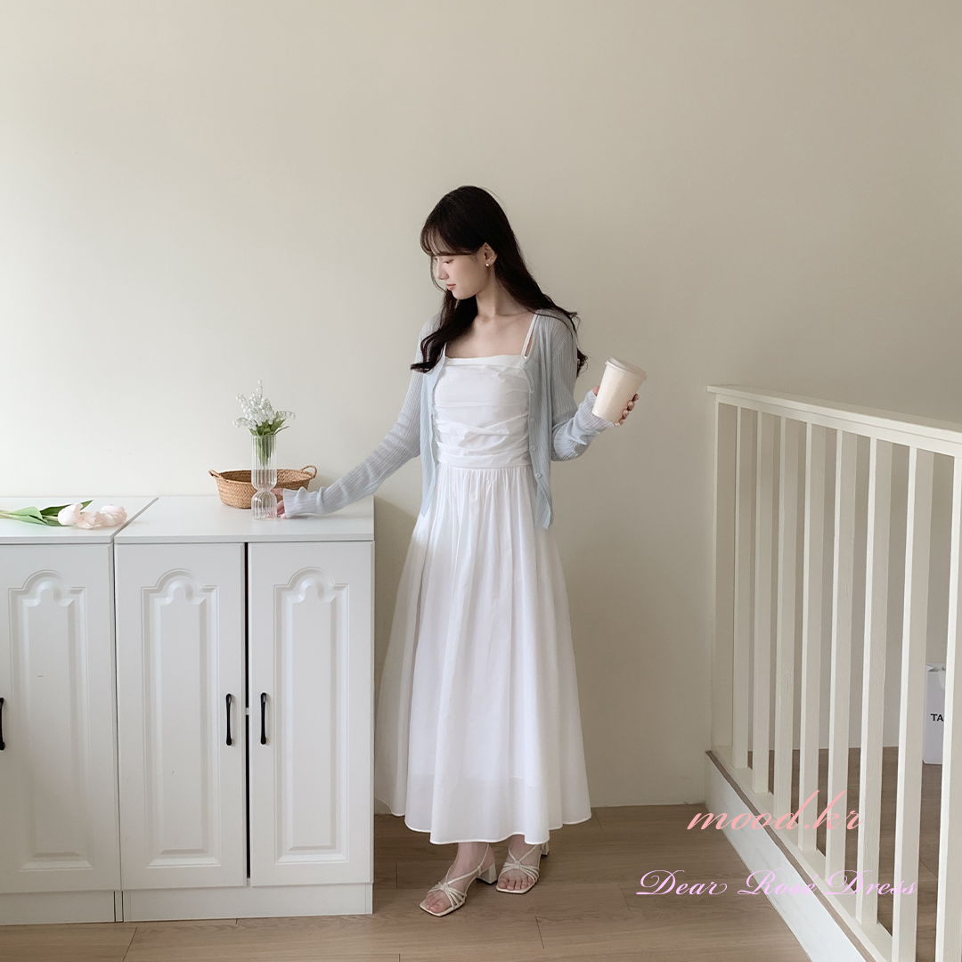 🚀當日出貨 女神降臨法式溫柔輕飄渡假長洋 ( 2 colors) 有長版.短版