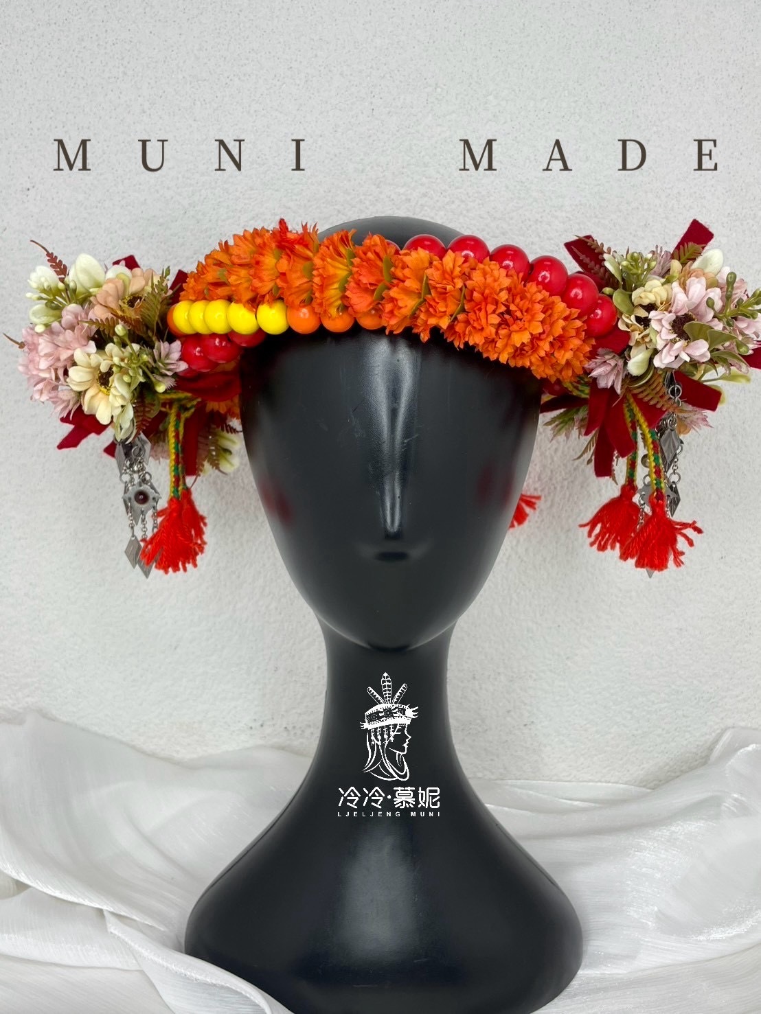 M-No.6幼童款木珠花環52cm