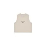 [S] ADLV DARK BEIGE BASIC LOGO WOMAN CROP SLEEVELESS, 25SS-TP-SL-LG-BWC-DBG (SAV418)