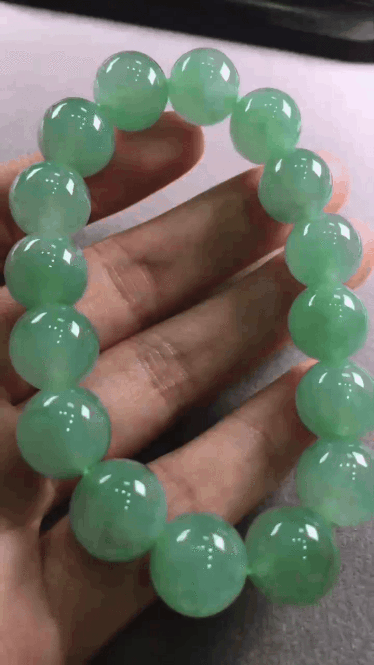 519341 翡翠手串 (12.8mm直徑)