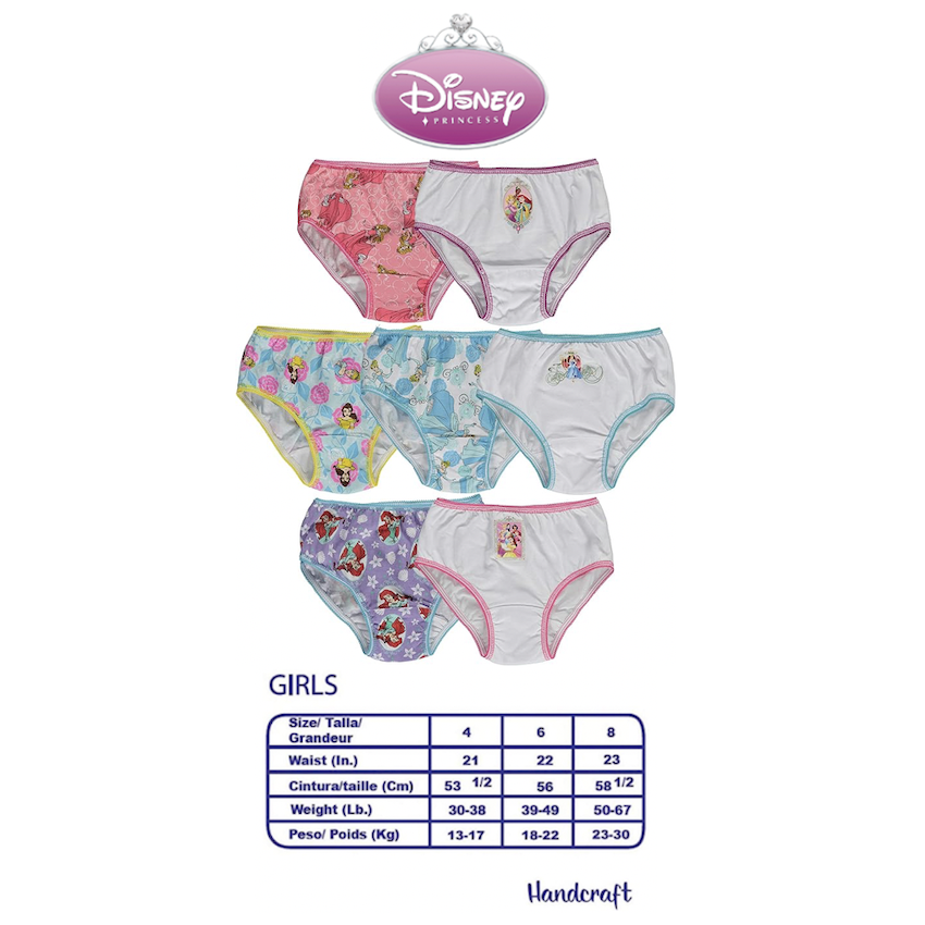 美國 Disney Princess 女童內褲 (7 枚入)