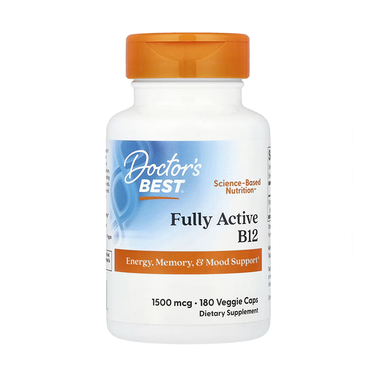 Doctor’s Best Fully Active B12 1500 mcg ,180 Veg Caps