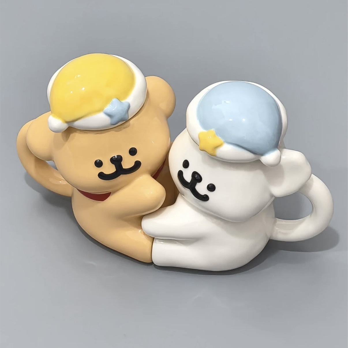 代購 MALTESE 線條小狗 馬克杯 抱抱 對杯 咖啡杯 大容量