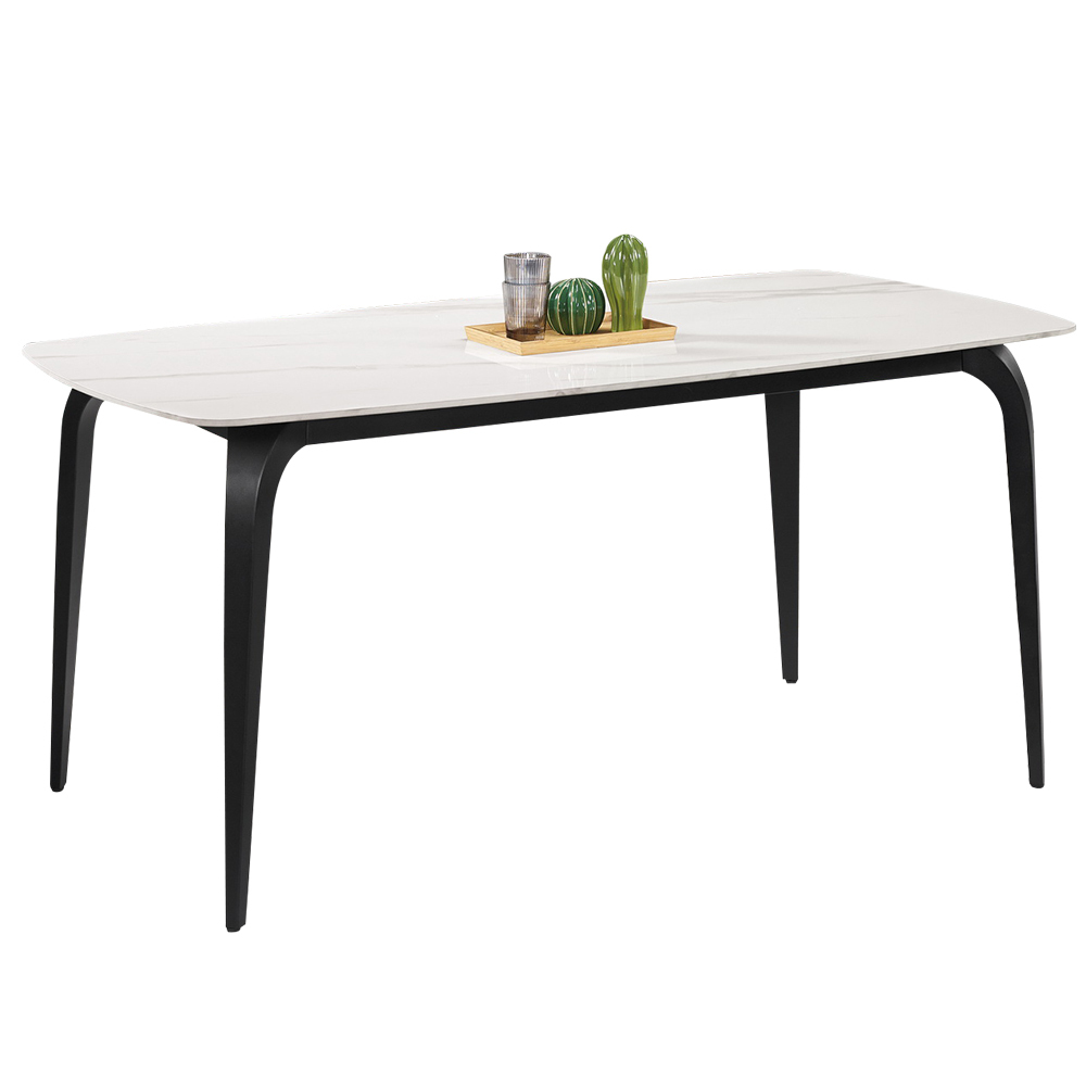 麥瑞5.3尺工業風岩板餐桌/休閒工作桌