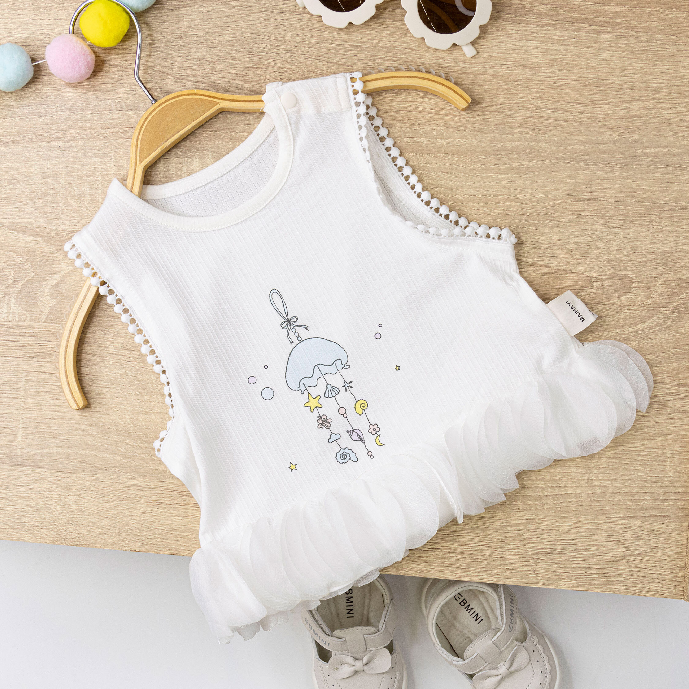 夢幻海洋風鈴質感背心/上衣 (H50436)