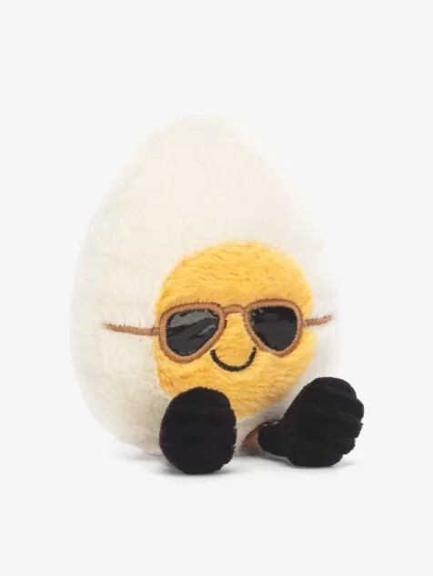 "英國代購" JELLYCAT 水煮蛋 墨鏡 造型 絨毛玩具