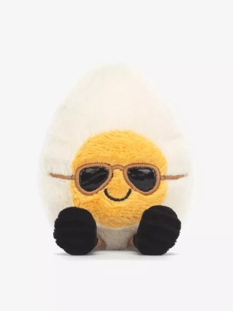 "英國代購" JELLYCAT 水煮蛋 墨鏡 造型 絨毛玩具