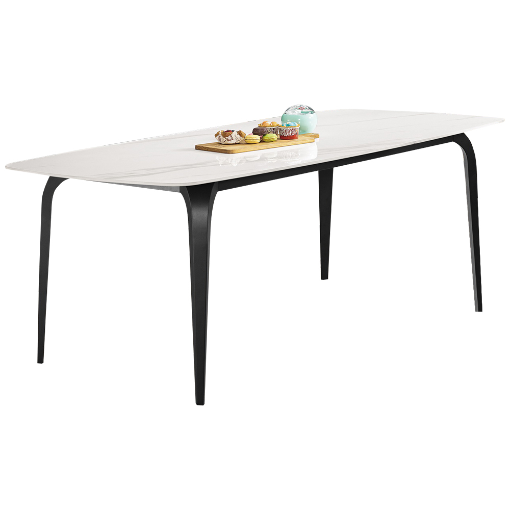 麥瑞6尺工業風岩板餐桌/休閒工作桌/長桌/會議桌