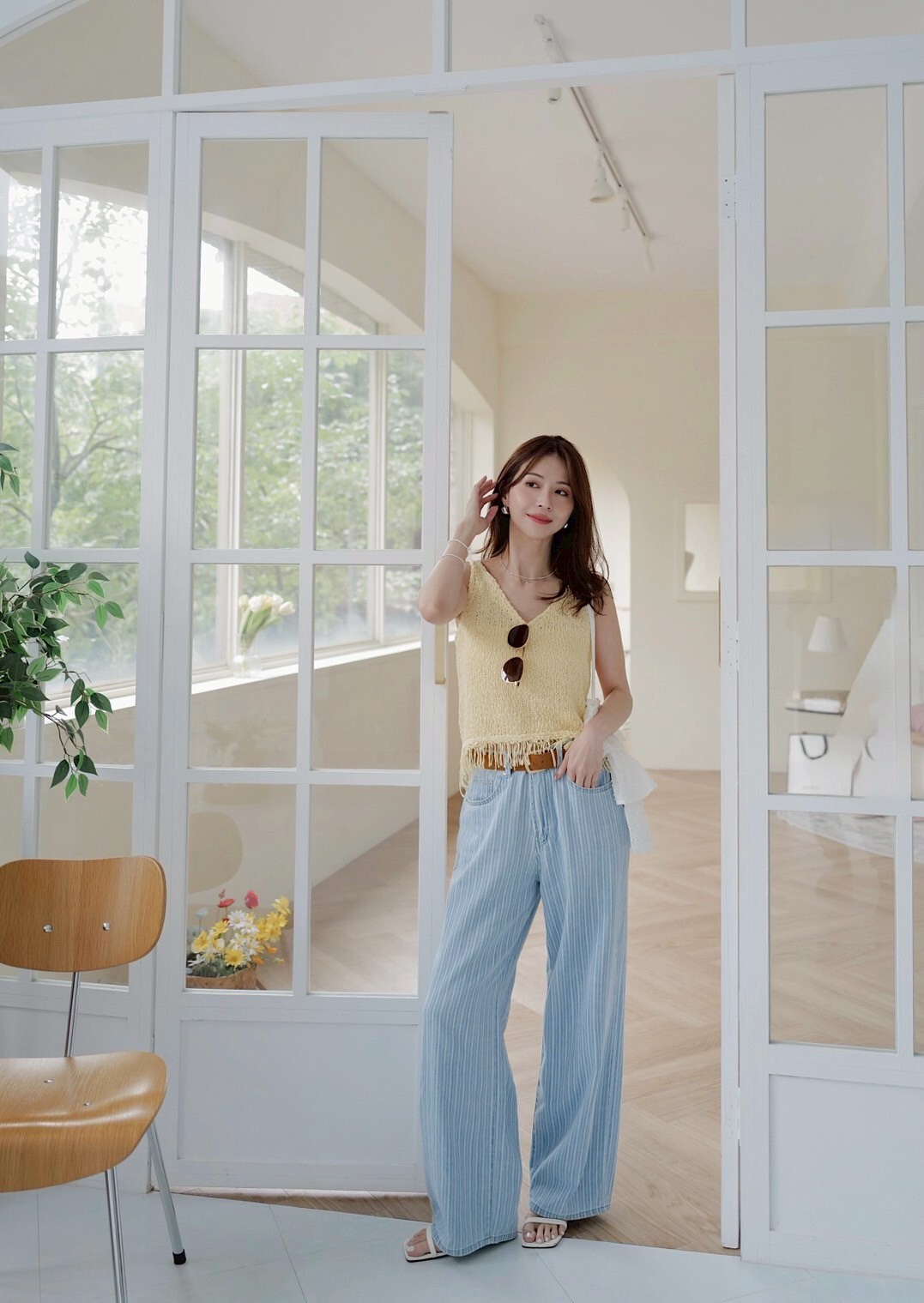 (現貨) 下擺流蘇勾織背心 GE03