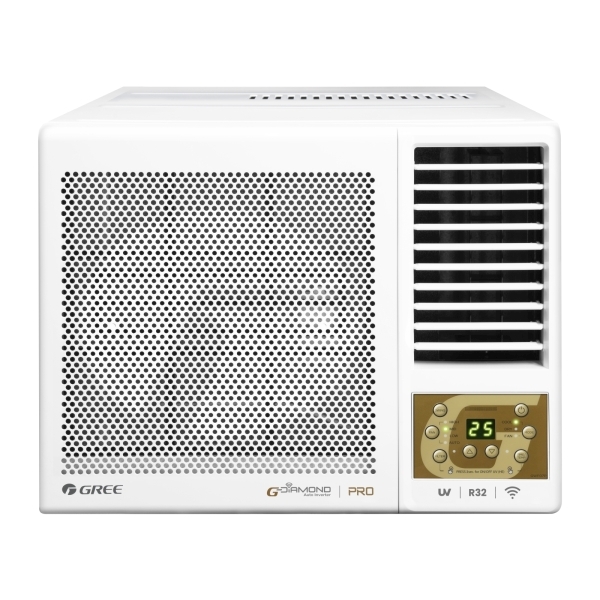 格力 Gree  GW-F09P‧1匹 R32 智能UV 變頻淨冷‧G-Panel 雙黑鑽窗口式冷氣機‧香港行貨,原廠3年全機,永久壓縮機保養‧
