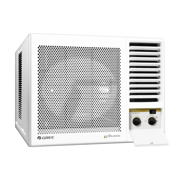 格力 Gree   GW-A12MZ‧1.5匹 R32 定頻淨冷‧黑鑽窗口式冷氣機‧香港行貨,原廠3年全機,永久壓縮機保養‧