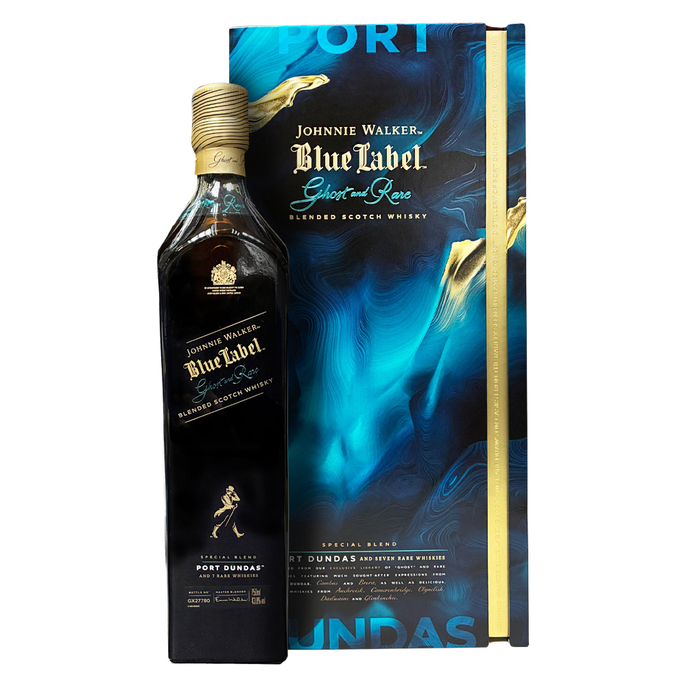 Johnnie Walker Blue Label Limited Edition Ghost and Rare Port Dundas 750ml 43.8%