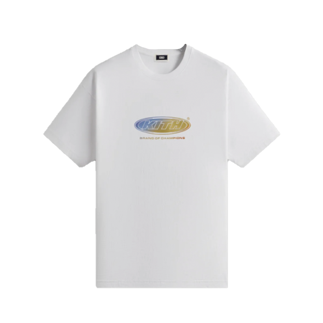 KITH OMBRE CIRCUIT TEE 金屬藍黃漸層Logo 短T | FLOMMARKET