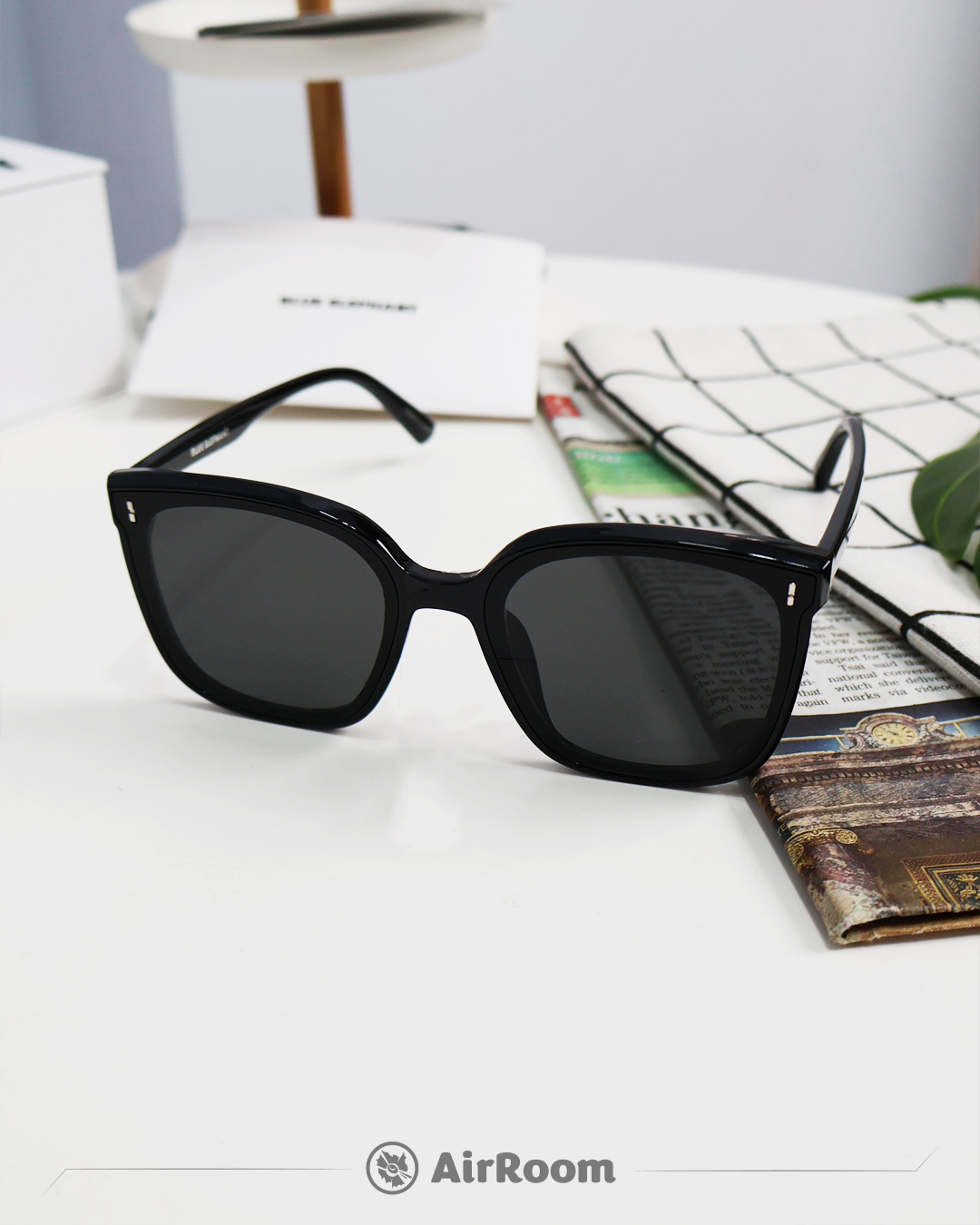 韓國 BLUE ELEPHANT VAINT 太陽眼鏡 韓國 眼鏡 鏡框 附盒 皮革 雲朵 眼鏡包 KPOP 藝人著用款 現貨