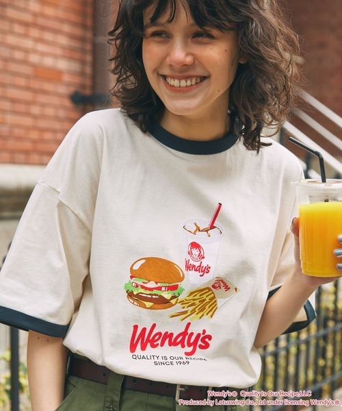 特價預購┃日本選貨店 溫蒂漢堡 印花棒球短T