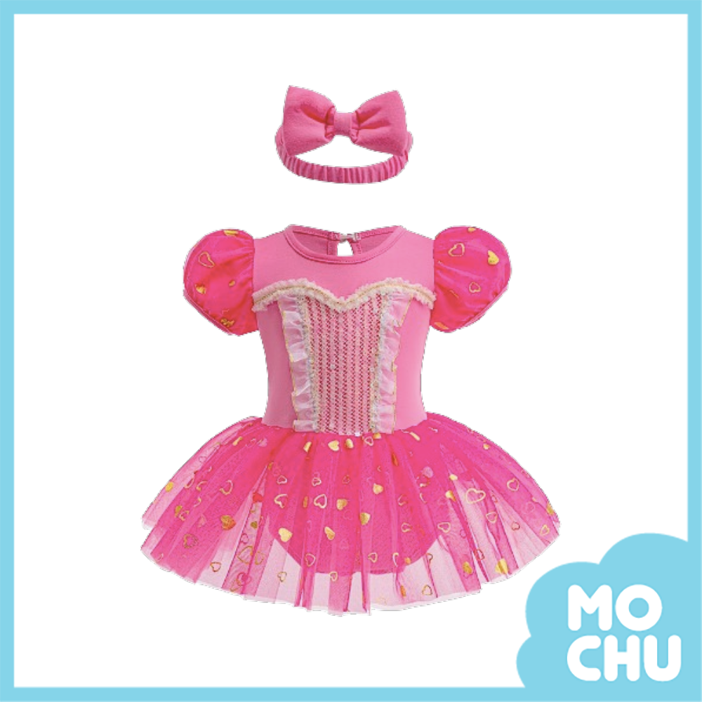 蕾絲緞帶馬甲風紗裙屁衣