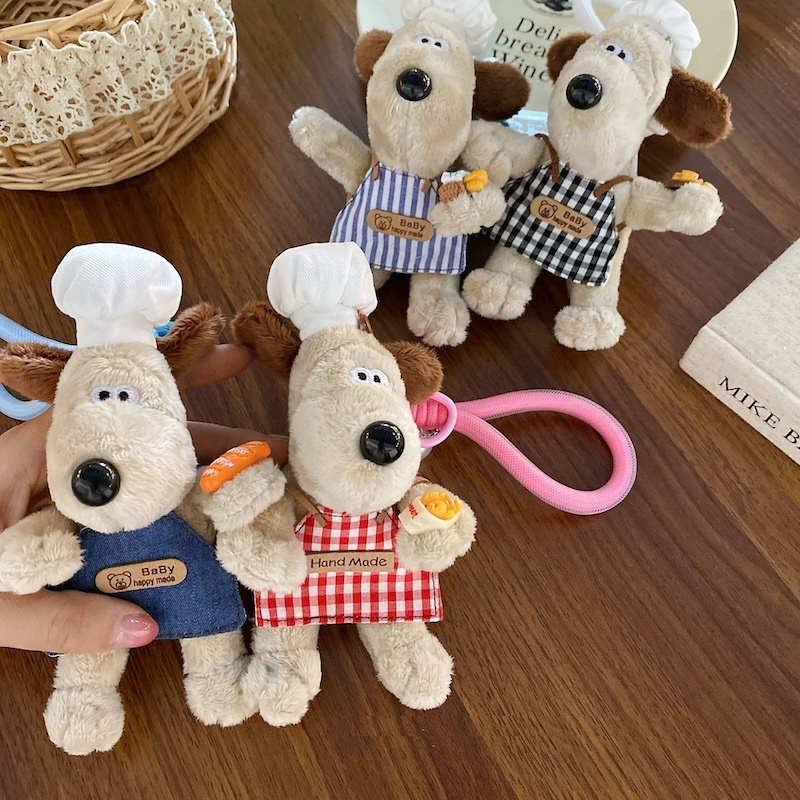 《06022》穿圍裙的廚師們掌門狗鑰匙圈