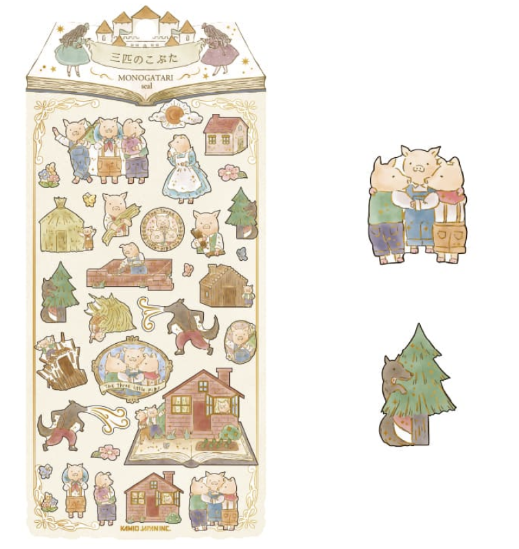 KAMIO JAPAN｜世界的夢幻物語：MONOGATARI 燙金貼紙