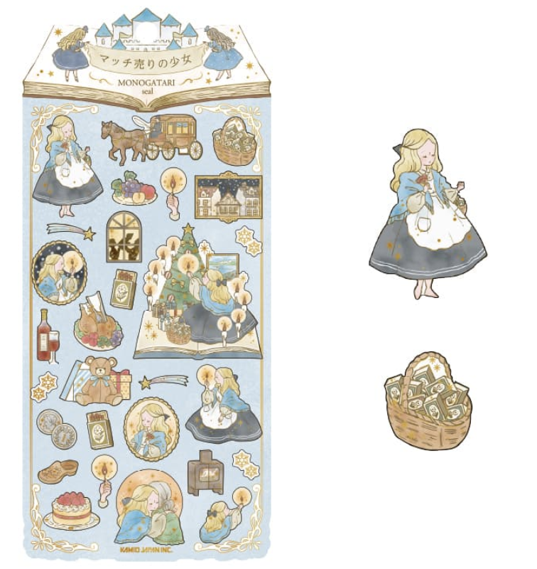 KAMIO JAPAN｜世界的夢幻物語：MONOGATARI 燙金貼紙