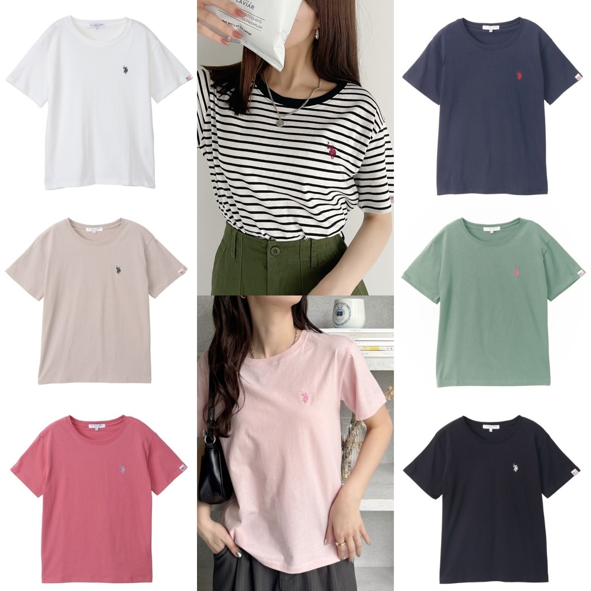 限時特價預購┃ U.S. POLO ASSN. 刺繡 LOGO 簡約 合身 版型 T恤 短袖