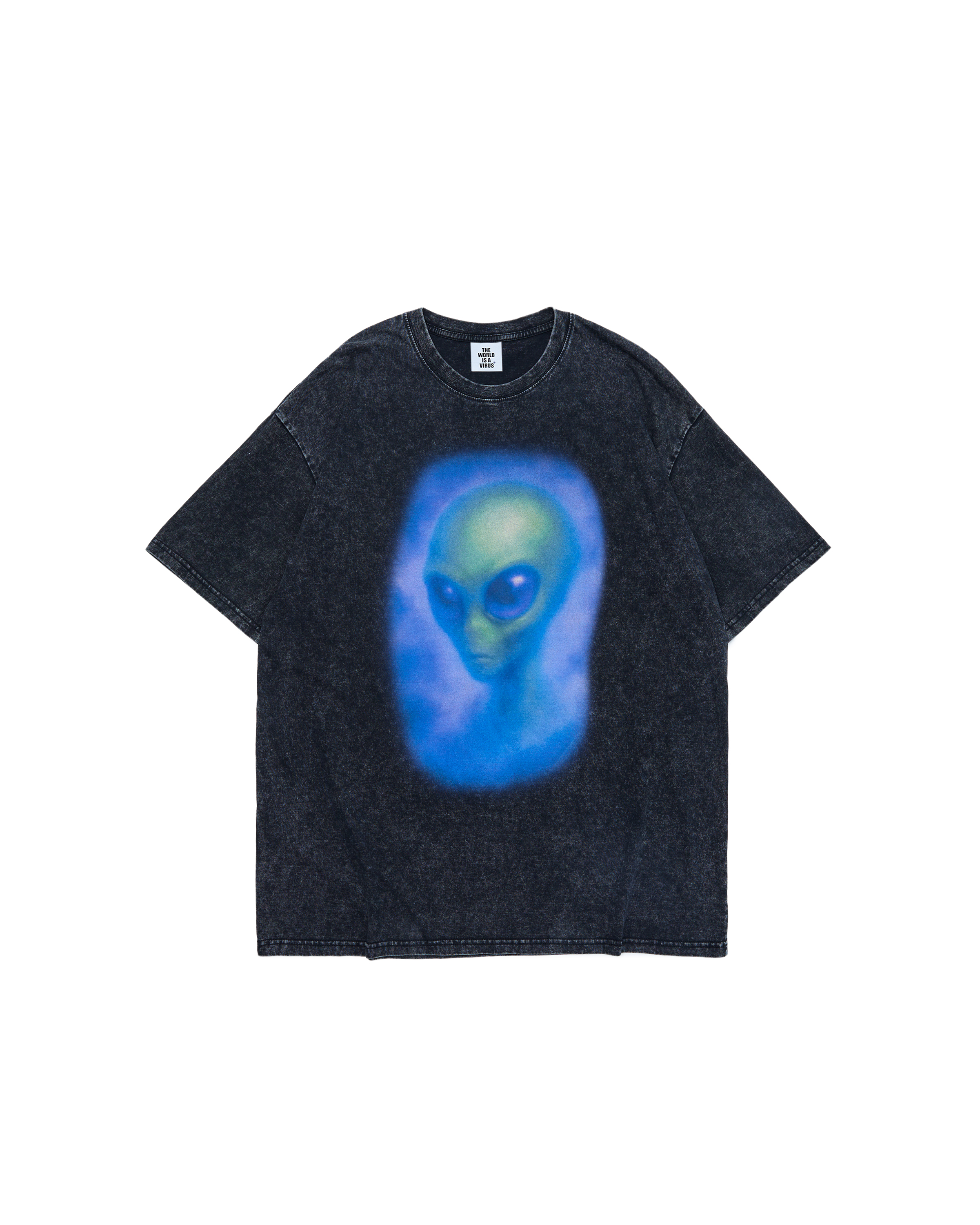 VIRUSWORLD 外星傳輸水洗短袖