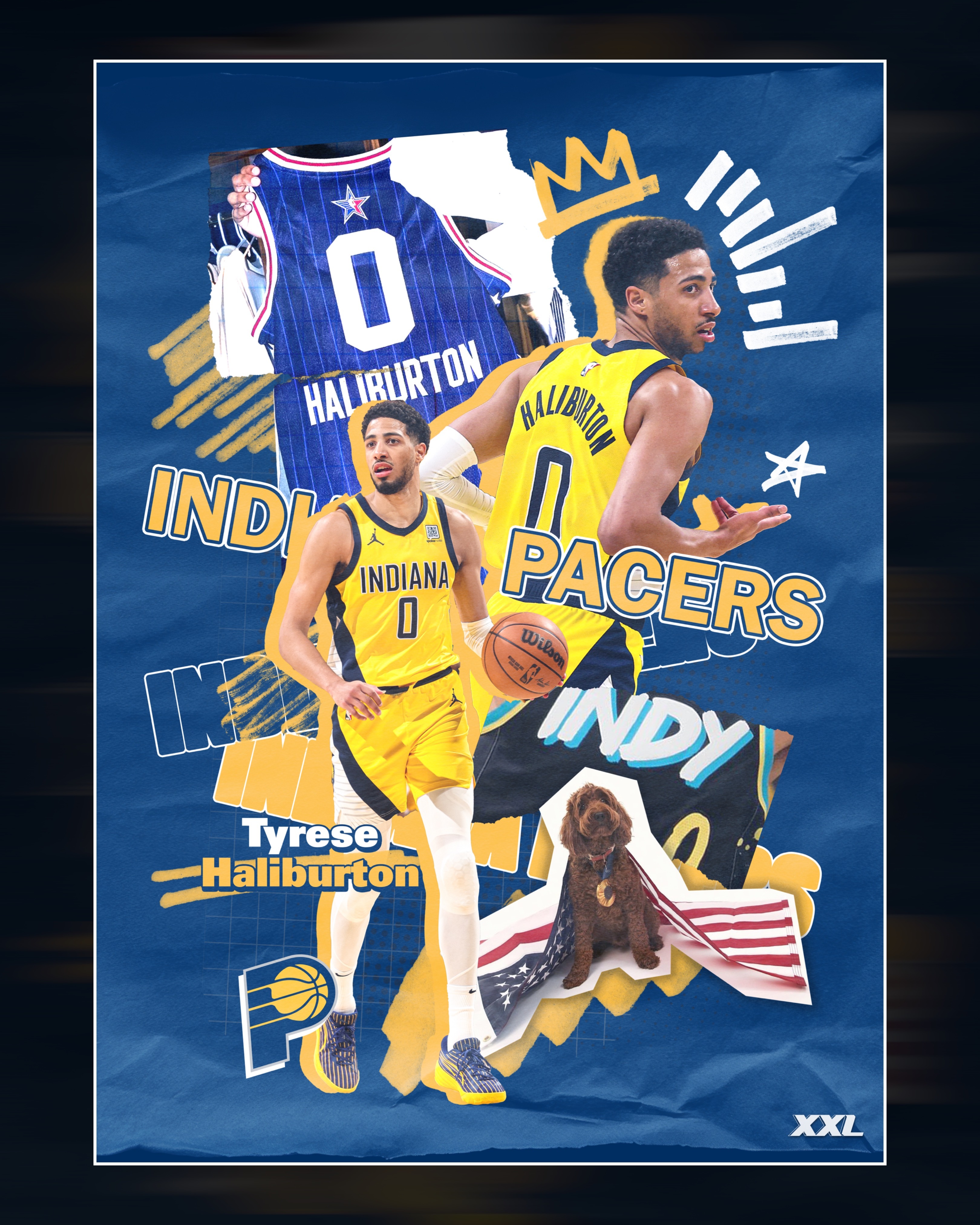 Tyrese Haliburton ゲームジャージ(2025city)L Tyrese Haliburton 2024-2025 City Edition Game Used Jersey