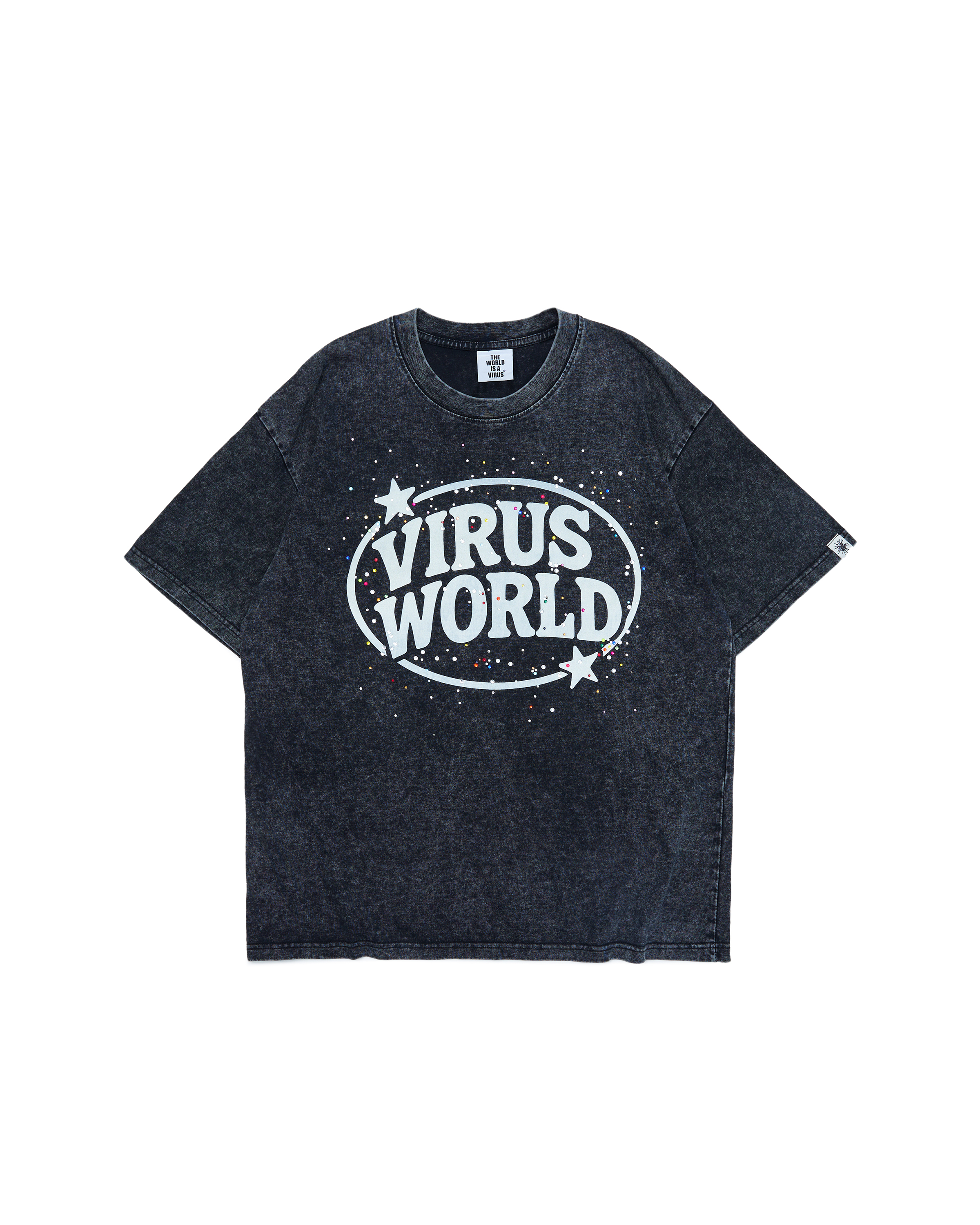 VIRUSWORLD 銀河碎塵水洗短袖