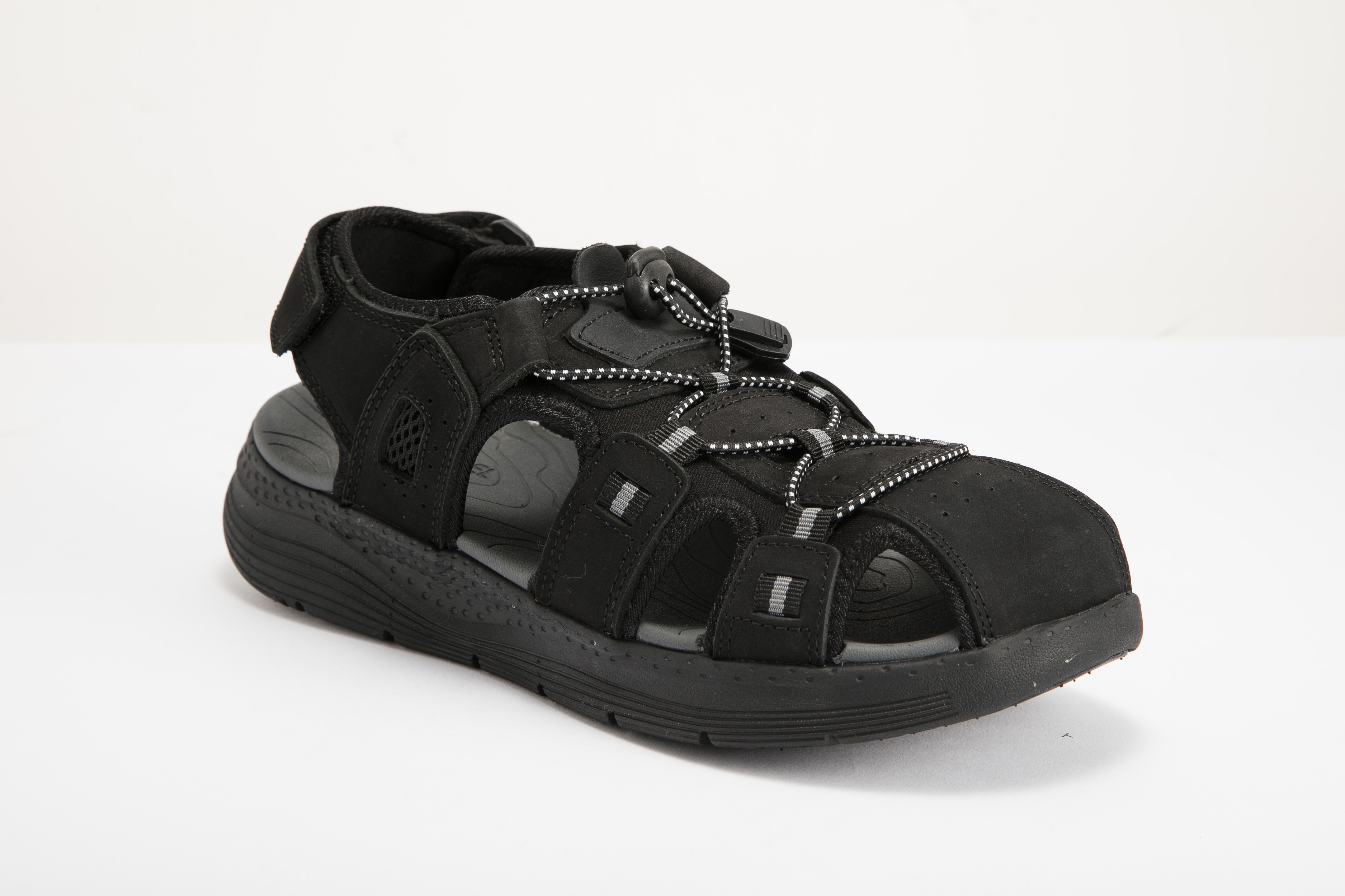 Josef Seibel - 男裝休閒涼鞋 25481354 12-BLK