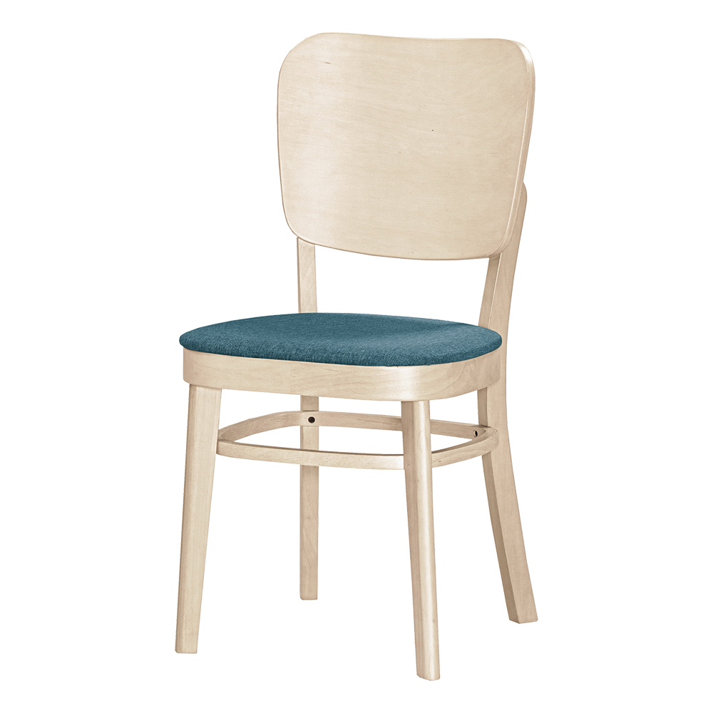 米諾布面實木餐椅/單椅/休閒椅/洽談椅/商業椅-洗白色