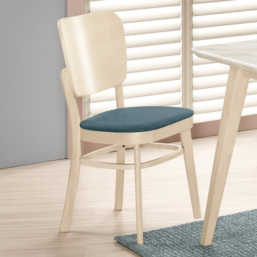 米諾布面實木餐椅/單椅/休閒椅/洽談椅/商業椅-洗白色