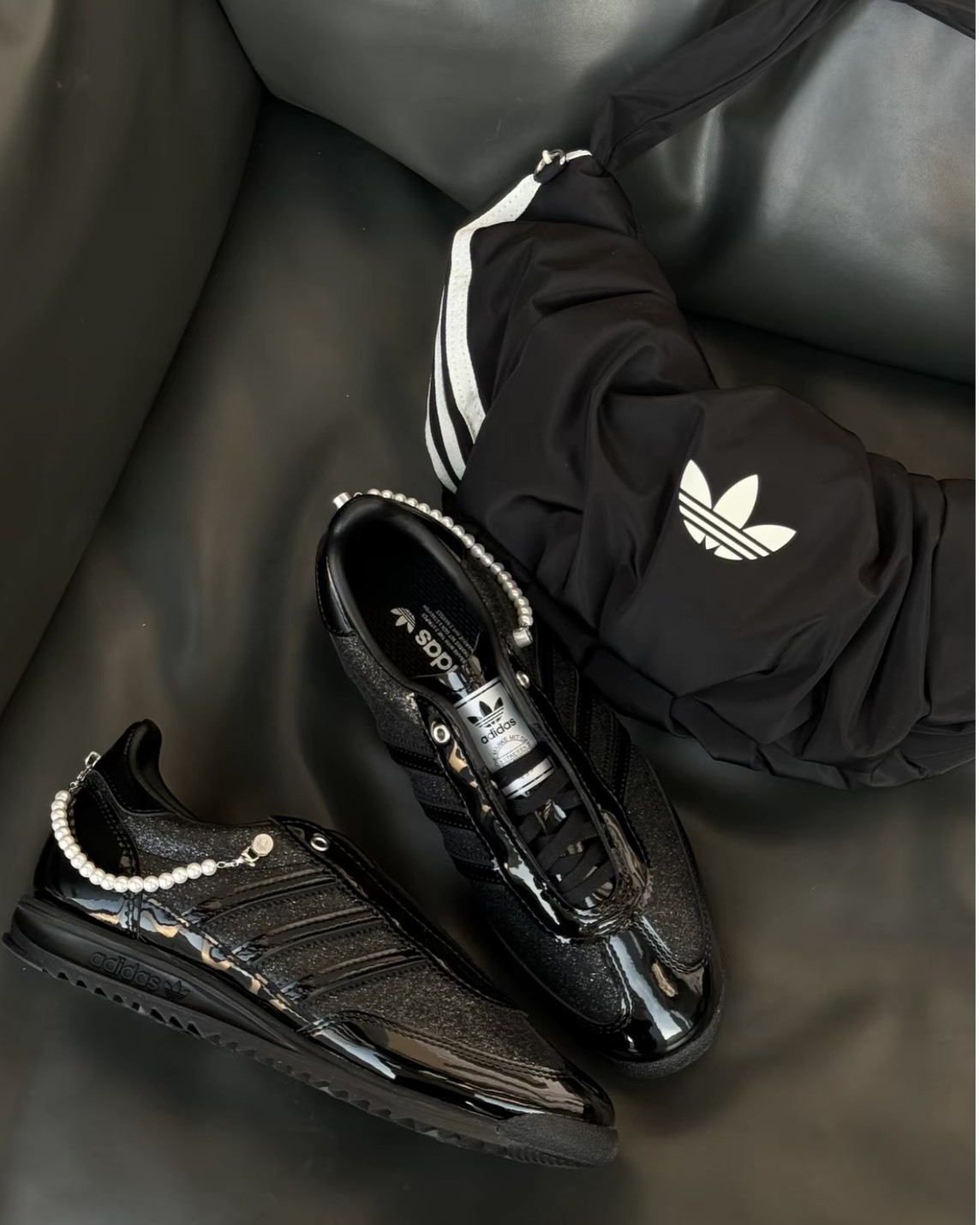 【預購】ADIDAS ORIGINALS SL72 PATENT PEARLS 黑銀珍珠 JQ2615