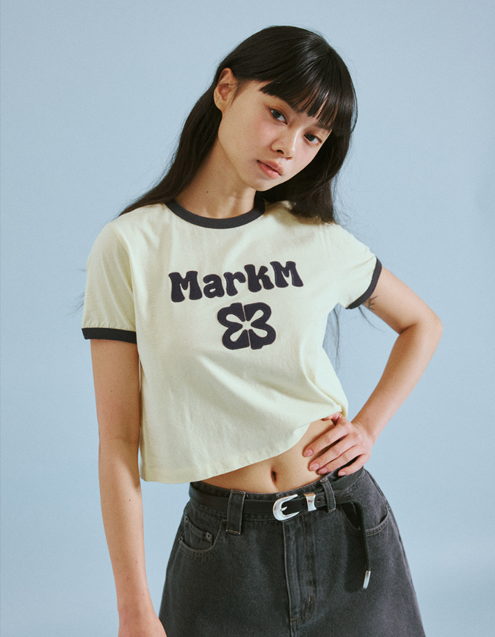 【直播】MARKM LL060302 女裝LOGO RINGER 短款短袖上衣