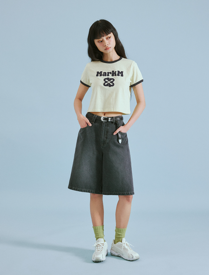 【直播】MARKM LL060302 女裝LOGO RINGER 短款短袖上衣