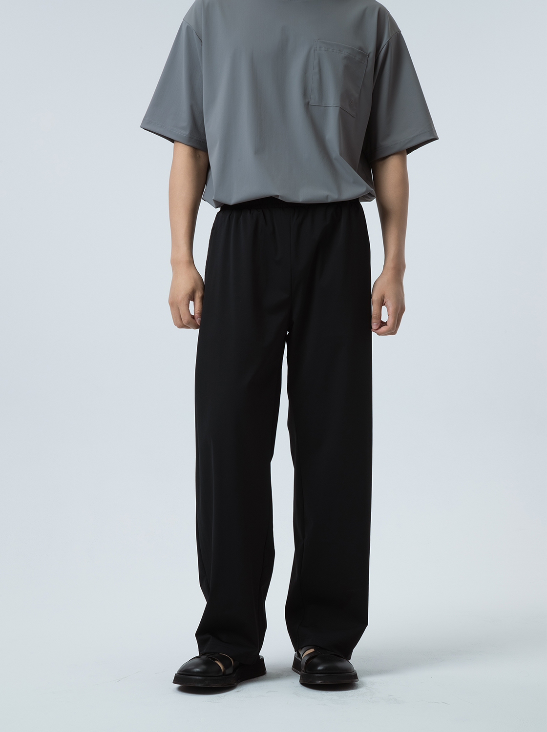 【二件折100】極冰感 瞬間降溫寬鬆直筒褲