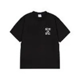 [S] ADLV BLACK INK STAMP LOGO SHORT SLEEVE T-SHIRT, 25SS-TP-SS-LG-ISS-BLK (SAV439)