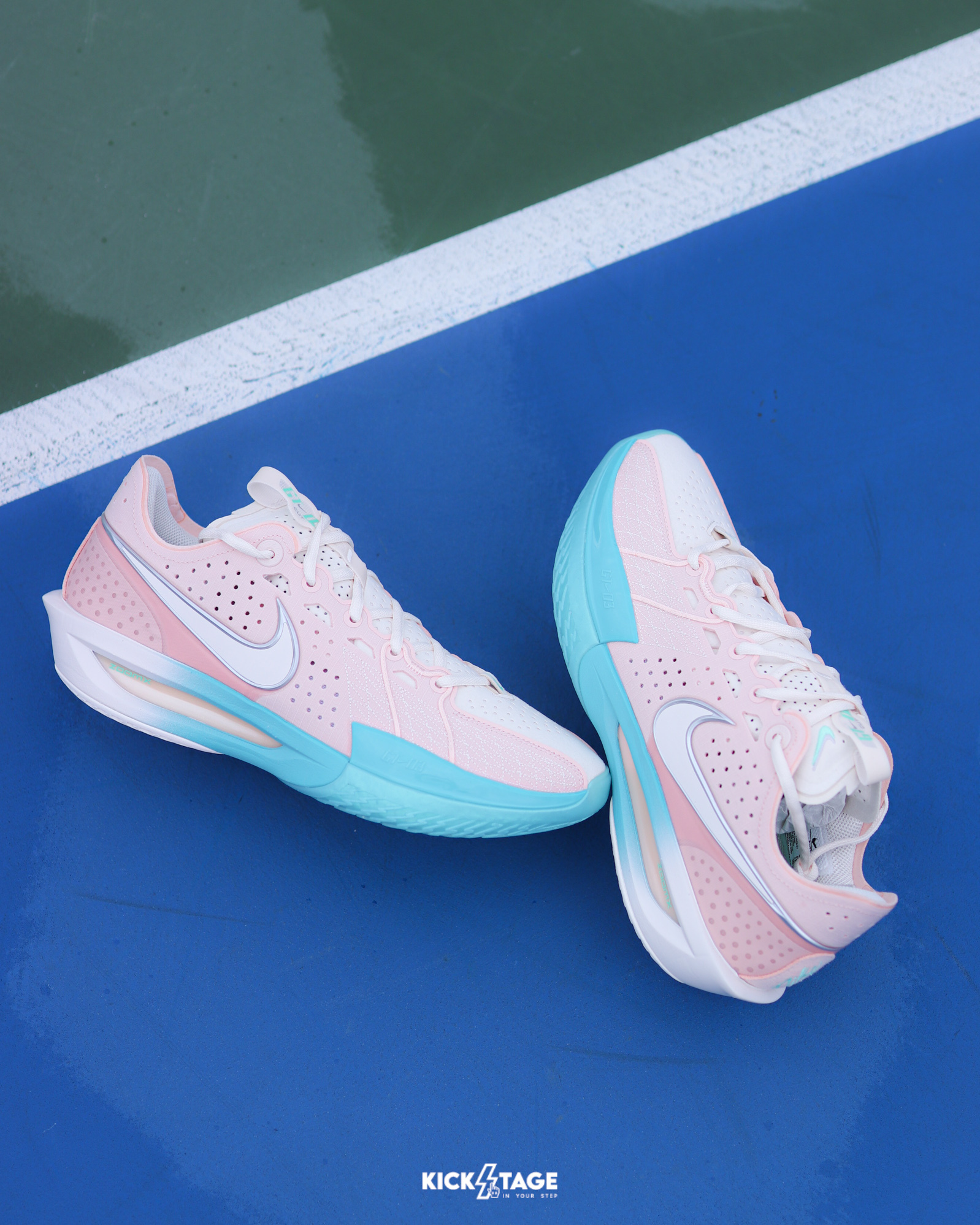 男鞋 NIKE ZOOM GT CUT 3 EP  "Washed Coral & Dusty Cactus"  粉橘 珊瑚粉 粉紅 湖水藍 籃球鞋【DV2918-601】GTCut3 GTCUT PINKS