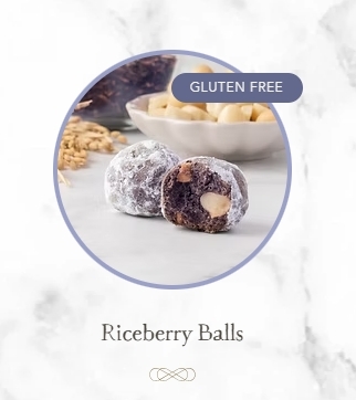 泰國代購 PS I LOVE YOU  波波曲奇 有機紫莓香米 Riceberry Balls - Gluten Free （只有細罐）