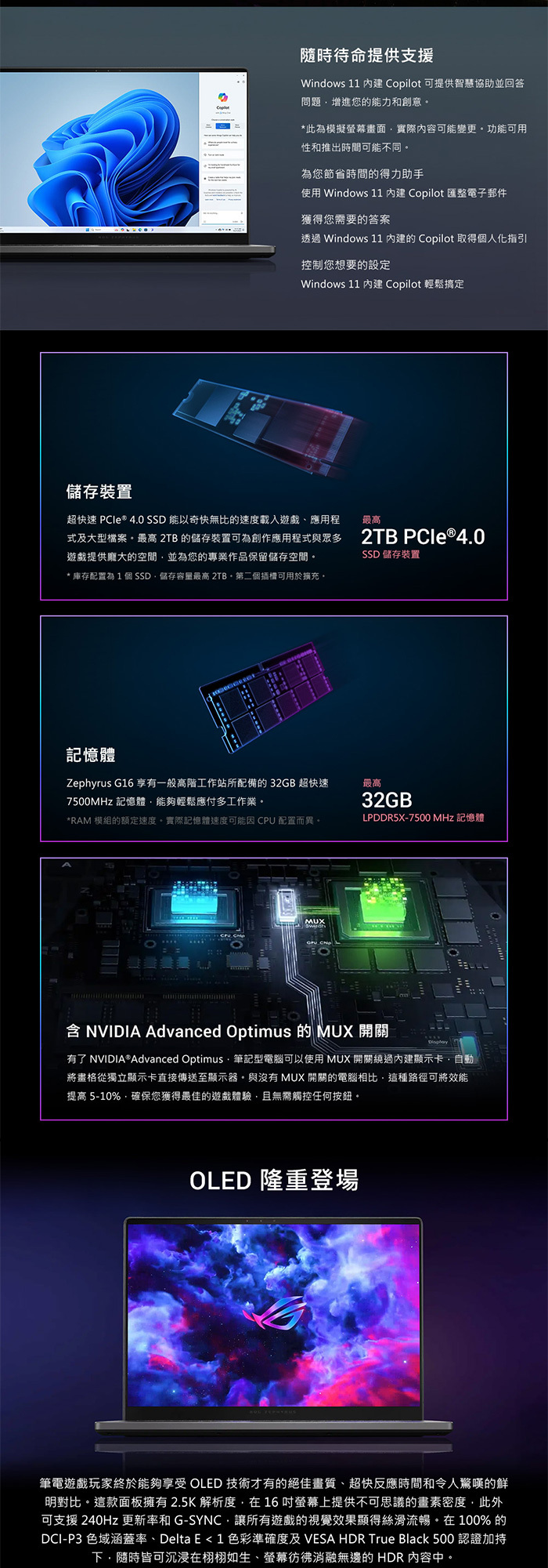 GA605KM-0022H350H-NBLO高解析OLED螢幕