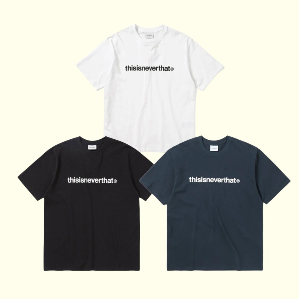 Thisisneverthat T-Logo Tee 海軍藍 / 白 / 黑 短袖 TN240TTSST01