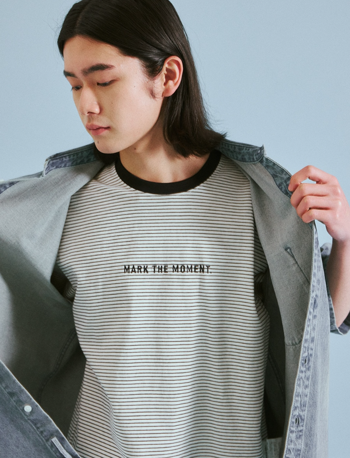 【直播】MARKM LL060308 MONO STRIPE 短袖上衣